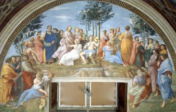ラファエル Painting - パルナッソス・ルネサンスの巨匠ラファエロ